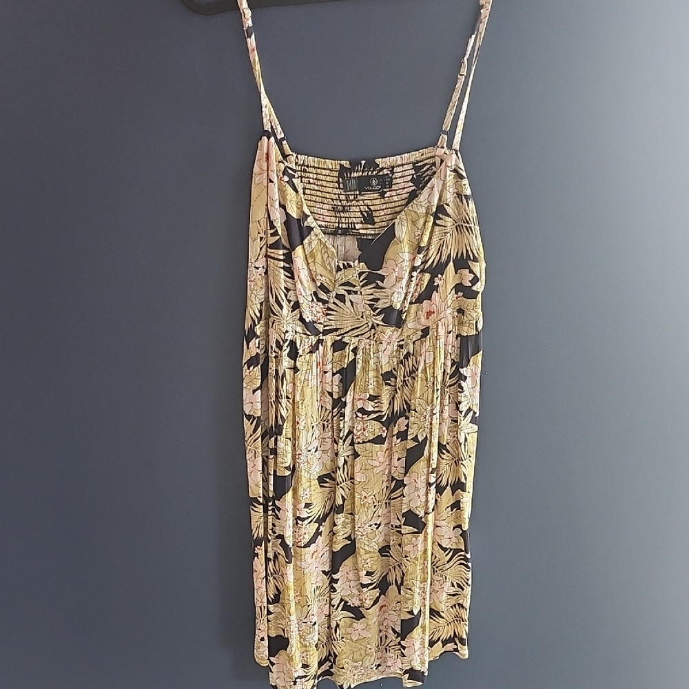 Volcom Tropical Print Mini Dress